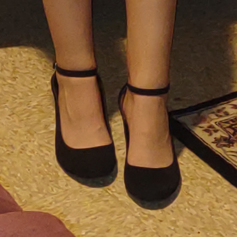 Black Wedge Shoes